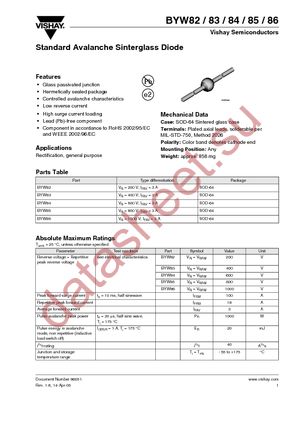 BYW86-TR datasheet  